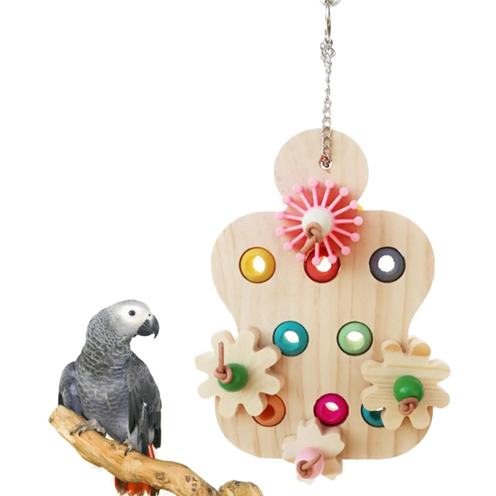 Parrot Chew Toy Interactive Trainer for Large