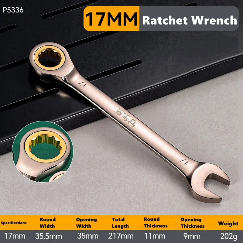 Universal 72-Tooth Ratchet Wrench Set for Automotive Repair and Maintenance