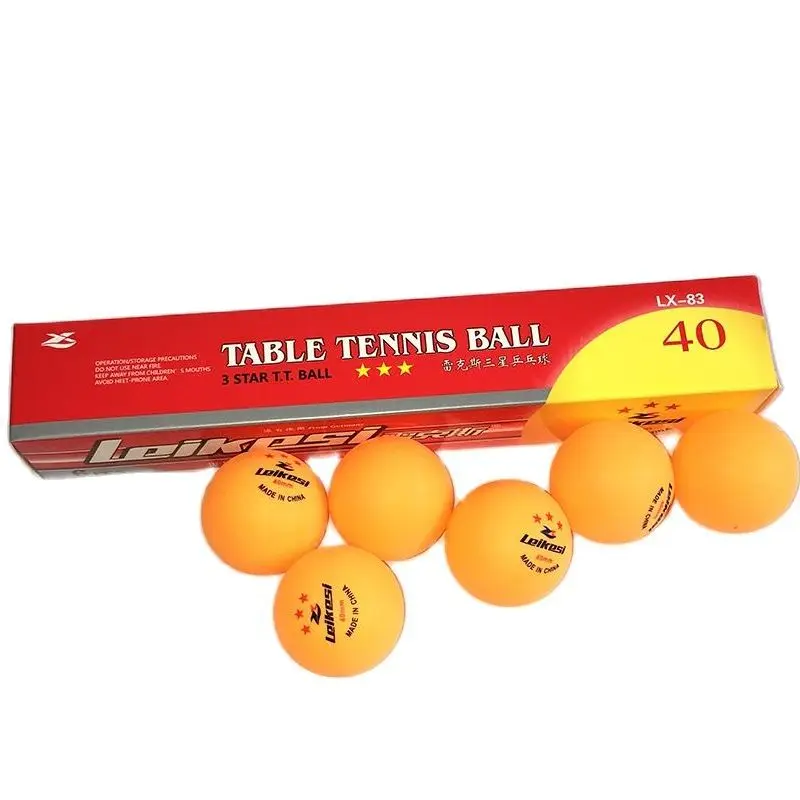 Double 50Pcs White/Orange Plastic Table Tennis Ping Pong Balls Sports Training 