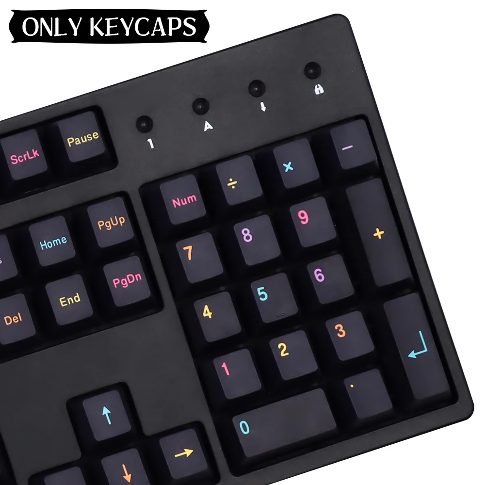 Perfil de Cereja Gmk Mictlán Clone Preto Keycap Mictlan Conjunto Pbt para Teclado Mecânico Gateron mx com 7u Espaço 149 Teclas - Imagem 3