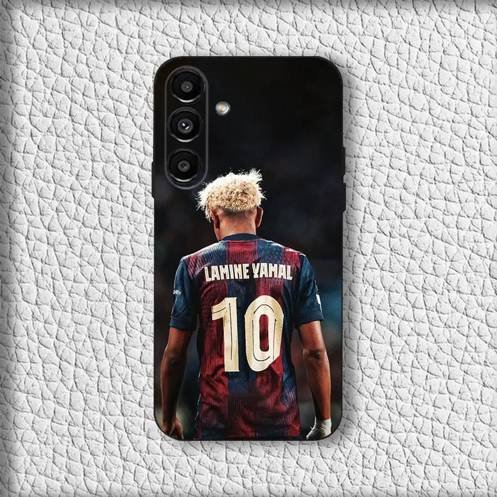 Sleek Black Soft Cover Phone Case by L-Lamine Yamals