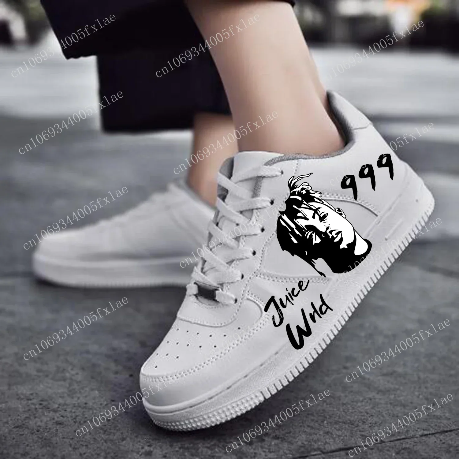Juice WRLD 999 AF Basketball Mens Womens Sports Running High Quality Flats Force Sneakers Lace Up Mesh Customized Made Shoe