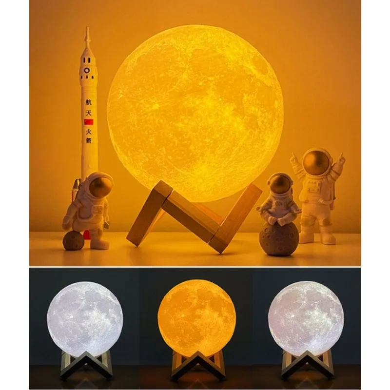 Creative Moon Light DIY Features Assembly Small Night Light LED Family Living Room Bedroom Bedside Decorations Kids Toys Gifts assemble toy