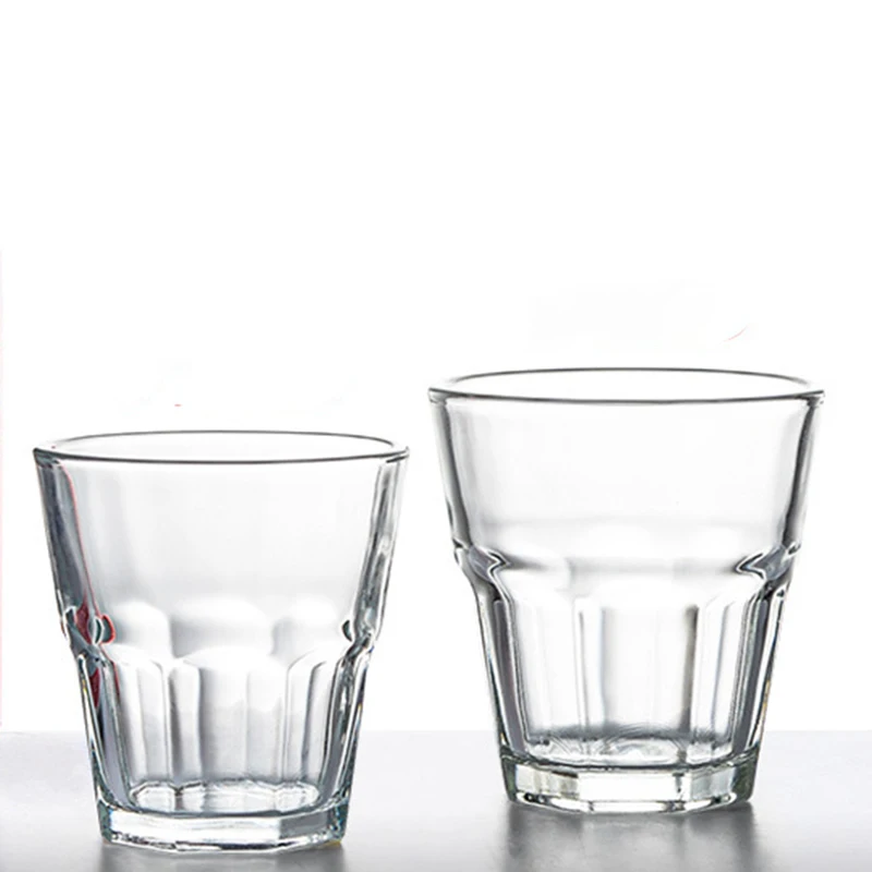 Glass Drinkware Transparent Milk Cup Water Bottle Glass Cups Restaurant Hotel Mouthwash Cup Bar KTV Creative Tea Cup Coffee Mugs - 6