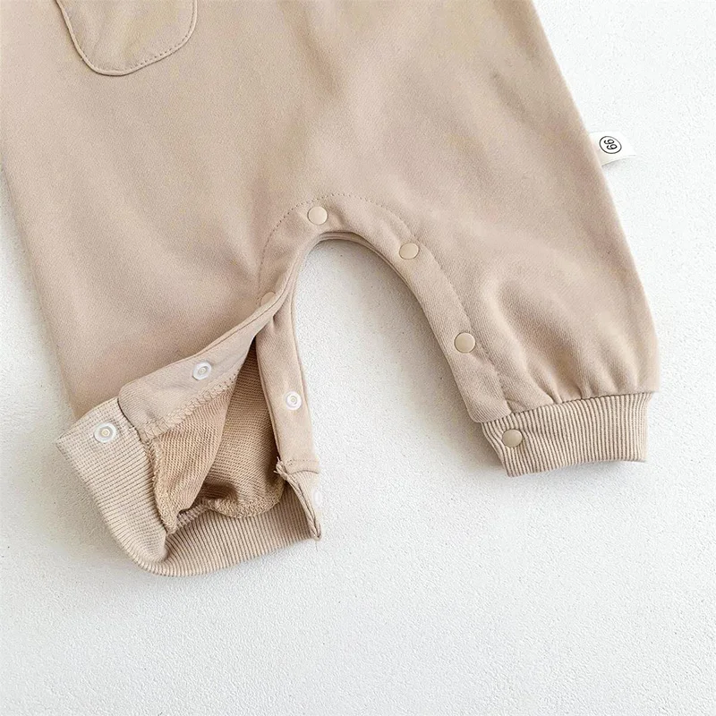 Autumn Baby Boys Hoodie Jumpsuits Rompers