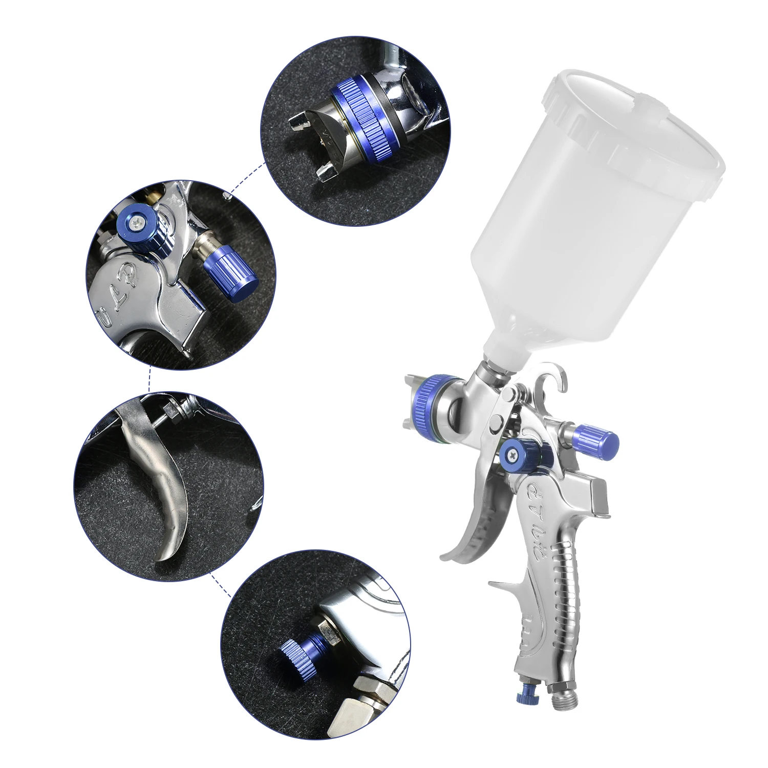 ߷   ̰ HVLP й Ʈ , 600ML  , ڵ    , 1.4mm, 1.7mm, 2.0mm