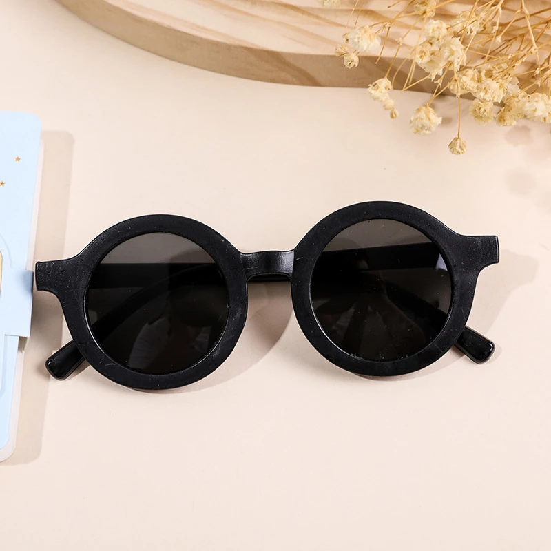Fashion round frame sunglasses UV400 for kids baby boys girls 12 colors