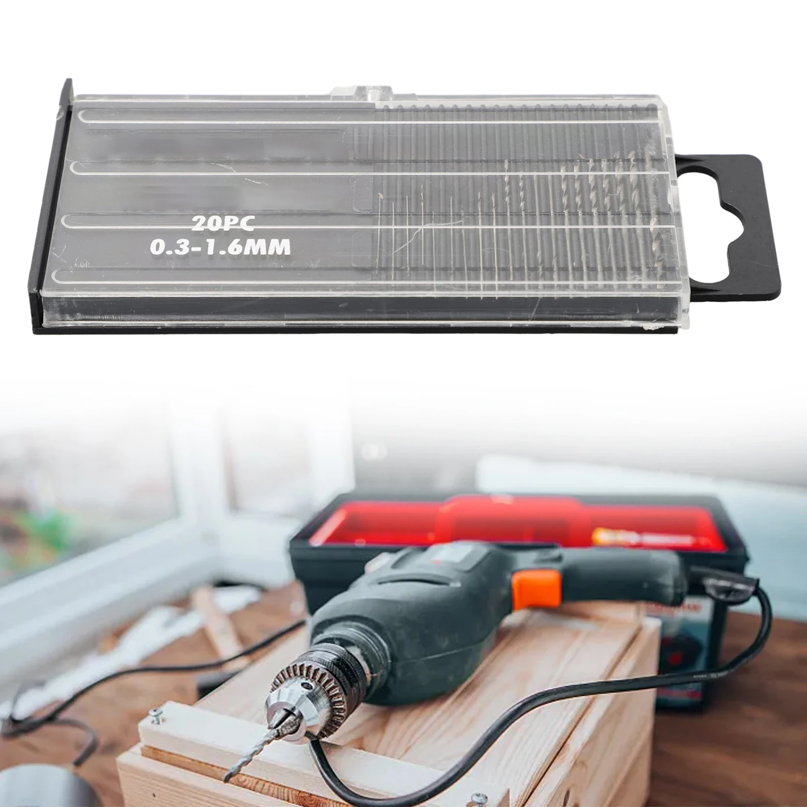 

Top-quality Drill Bit Set 0.3mm-1.6mm 20Pcs/Set Accessories Bits Spiral Tools With Case Drill Micro Mini Parts