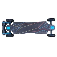 AT2WD Top Speed Durable Carbon Fiber Deck Electric Skateboard Come With Dual FSESC6.9 12S Battery