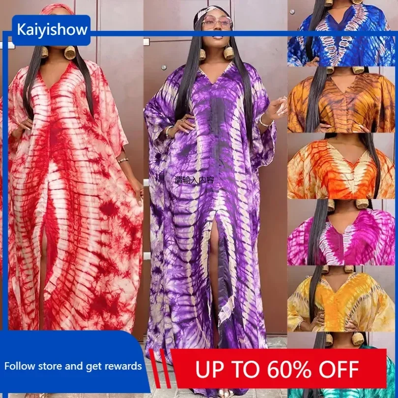 

African Dresses for Women Elegant 2024 Dashiki Abaya Maxi Dress Africa Clothes Ankara Dresses Spring Autumn Plus Size Dresses sa