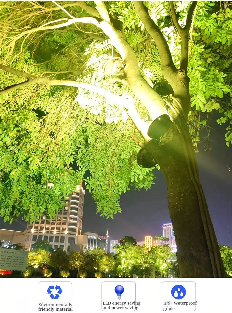 RGB LED 잔디밭 램프 스파이크 조명 정원 잔디밭 야외 나무 조명 방수 통로 장식 조경 경로 스포트라이트 24V 12W 18W