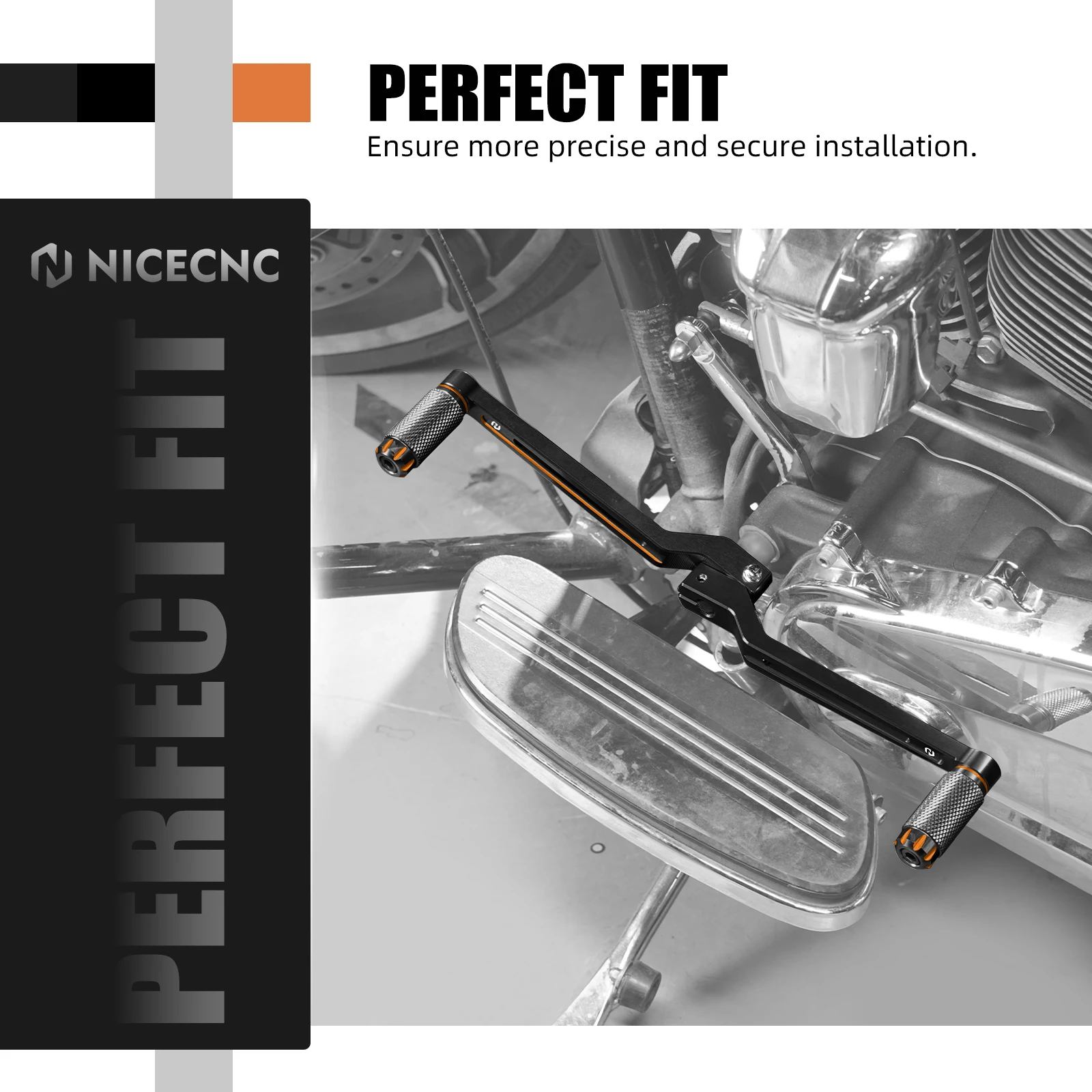 Für Harley Street Glide FLHXS 2014-2024 Erweiterte Schalthebel Road King FLHR Classic FLHRC Road Glide FLTRX Ultra FLTRU – Detail 7