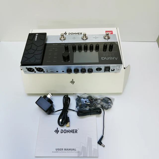 Donner Arena2000 MultiEffect Guitar Pedal Effect AMP Modeling LOOP