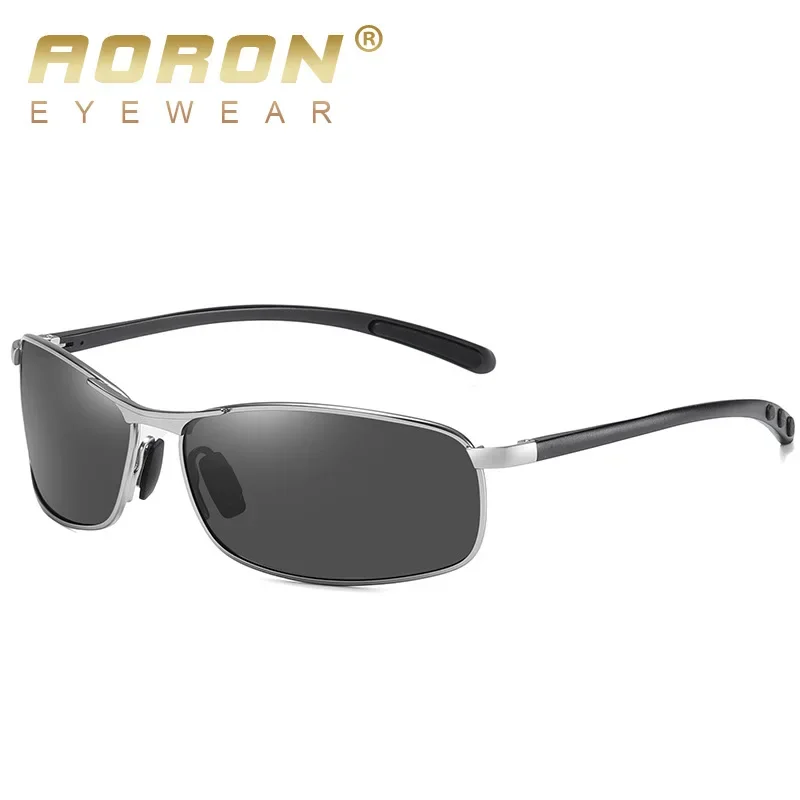Lunettes De Soleil AORON Polarisées UV400 - Verres Orange, Monture Noire Unisexe
