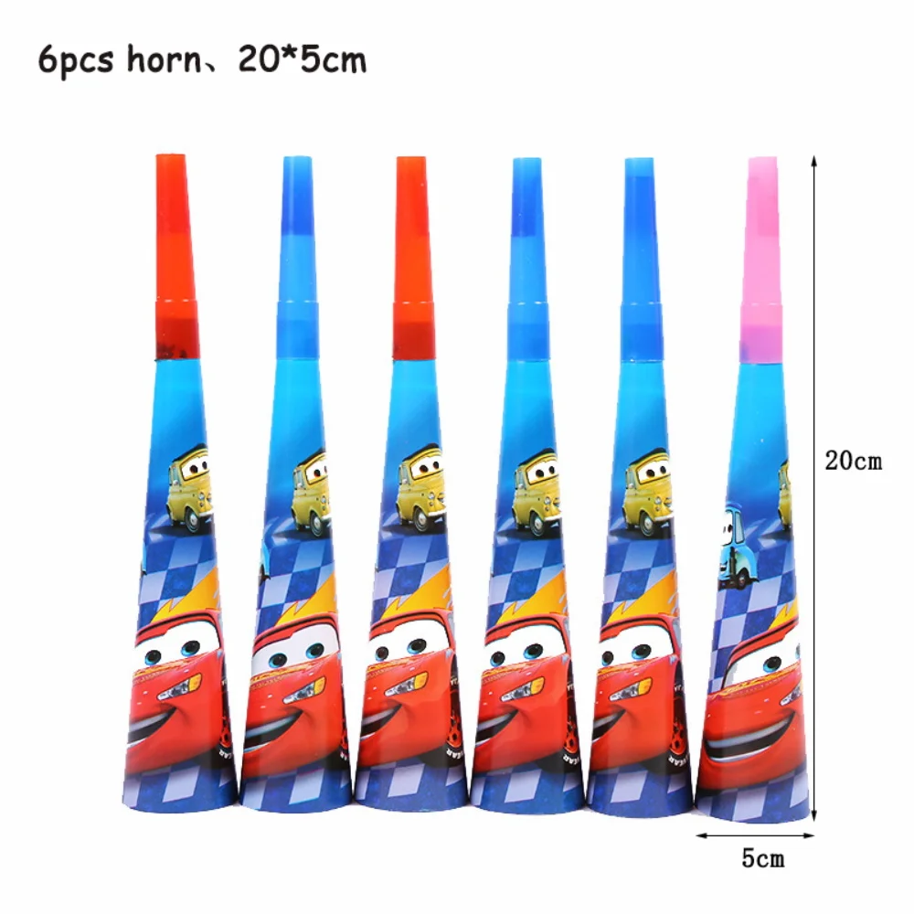 thumbnail image 1 of Decoraciones para fiestas de cumpleaños de Cars Disney Pixar Cars Lightning Mcqueen Globos Servilletas de papel Vasos Platos Bolsas de regalo Vajilla Suministros, 1 of 5