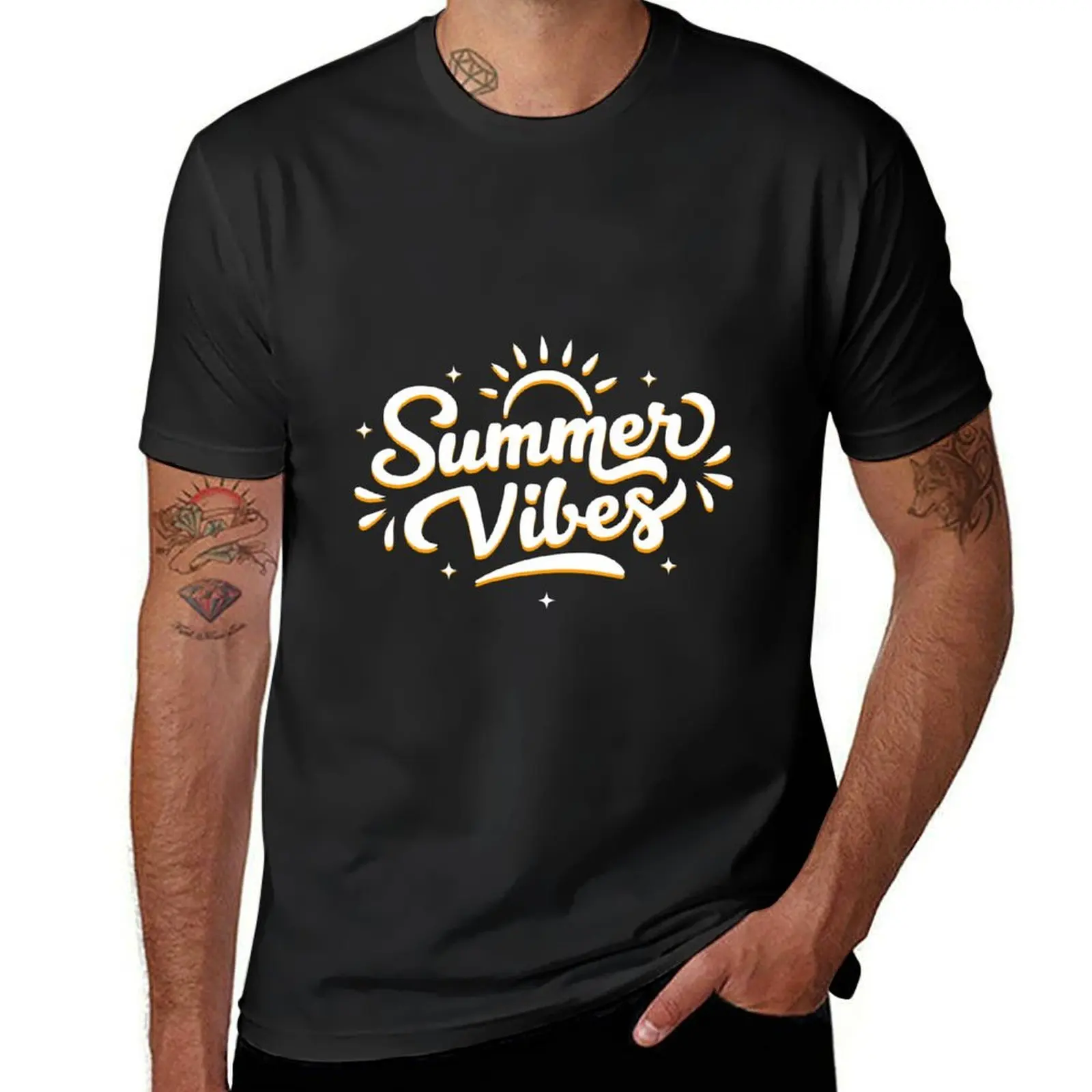 

Summer Vibes T-Shirt shirts graphic tees blacks plain men clothes