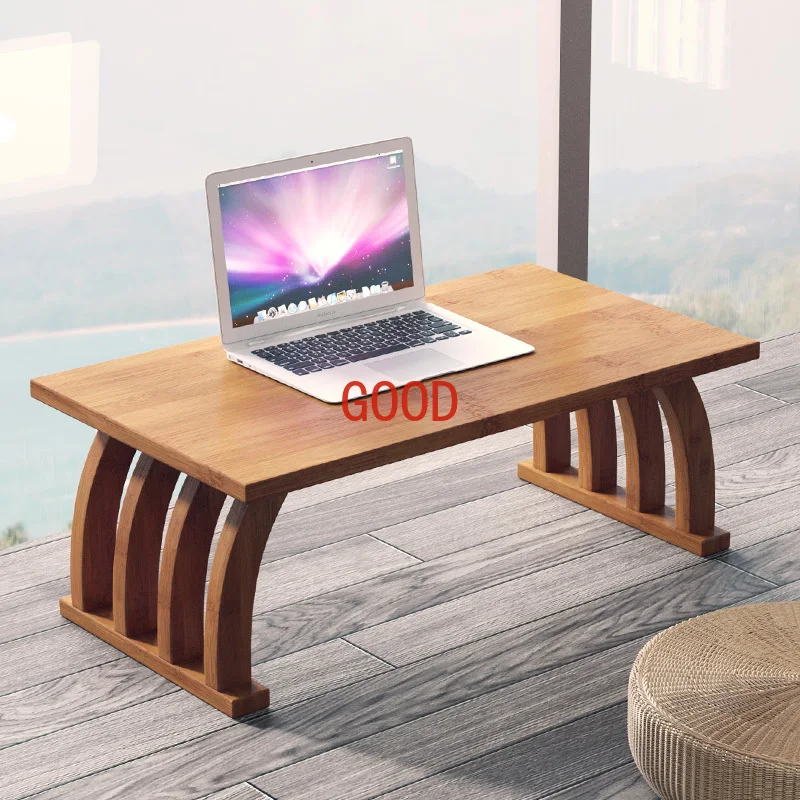Simple Chinese-style Bay Window Small Coffee Table Tatami Balcony Bamboo Tea Table Low Sitting on the Floor Home Furniture