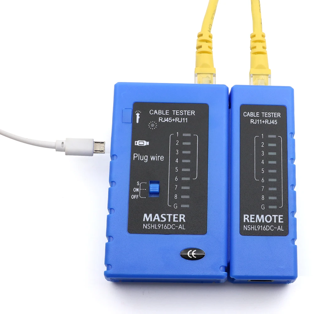 xintylink Network rj45 tester micro usb cable two power supply wire ...