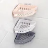 Plastic Triangle Bathroom Shelf Organizer Shampoo Gel Storage Basket Bathroom Corner Shower Rack Holder White Gray Pink 1
