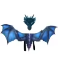blue mask and wrings