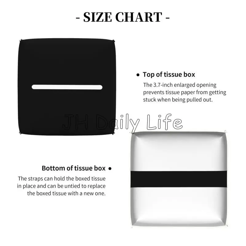 Alpha Phi Alpha Print Tissue Box Cover Leather Tissue Box Holder Square Decor for Living Room Bedroom Bathroom Home Office Car 4