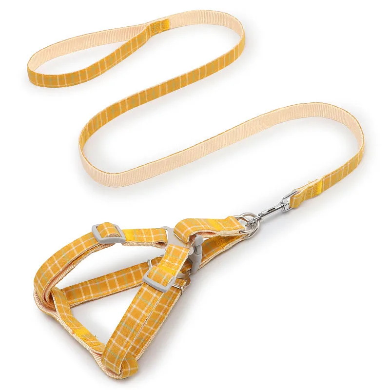 Arnés para perros y gatos, chaleco con cuerda para el pecho, reflectante, transpirable, ajustable, para perros pequeños, medianos y cachorros, para caminar al aire libre