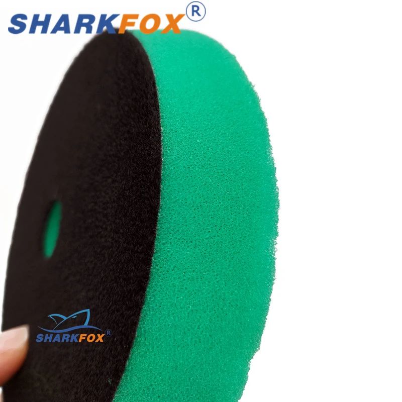 Sharkfox Sponge Buffing Pads Foam Polishing Pads Kit 5/6inch Sponge Buffing Pad Wax Applicator Pad For Car Polisher Sanding 5