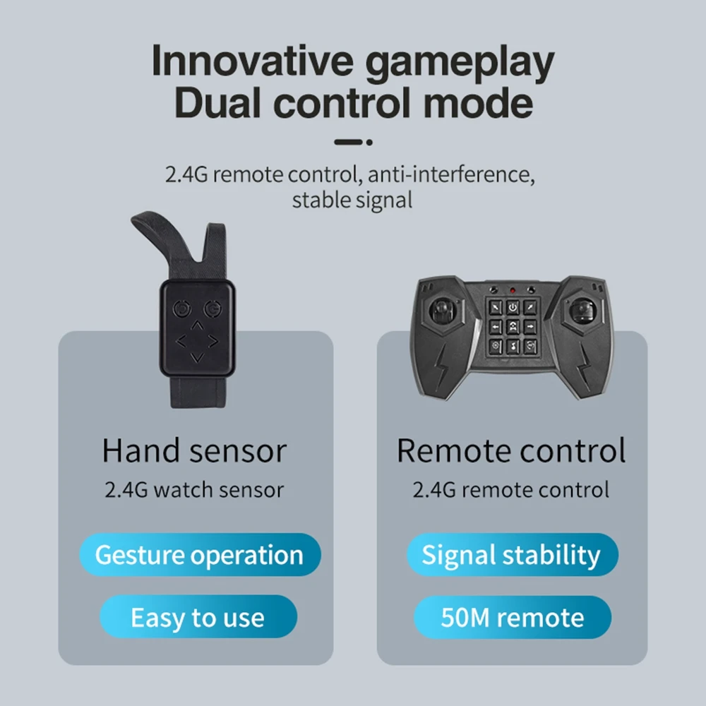 4WD RC Car Hand Control Stunt Gesture Sensor Rotation Drift Buggy 2.4G Watch Remote Control Off Road Electric Toys for Kids Boys 5