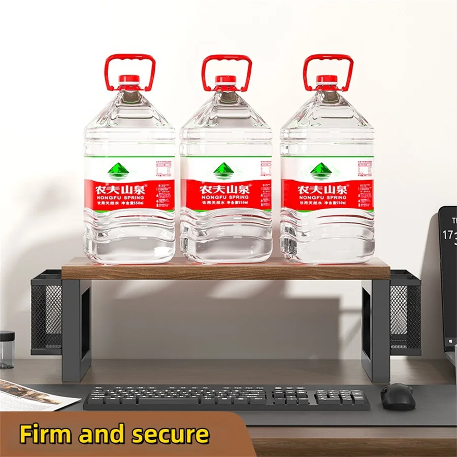 Monitor stand riser 16 inch large monitor stand for 1 monitor computer onitor stano woocen desktop storage for computer