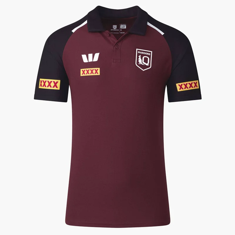 thumbnail image 1 of Réplica de camiseta aborigen masculina de Queensland Maroons 2024 (nombre y número personalizados), 1 of 5