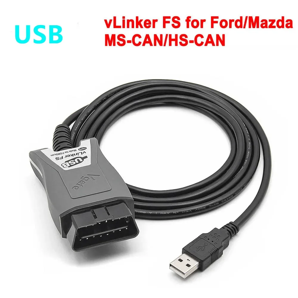 

A+ Vgate vLinker FS ELM327 For Ford FORScan HS/MS-CAN ELM 327 OBD 2 OBD2 Car Diagnostic Scanner Interface Tools OBDII For Mazda