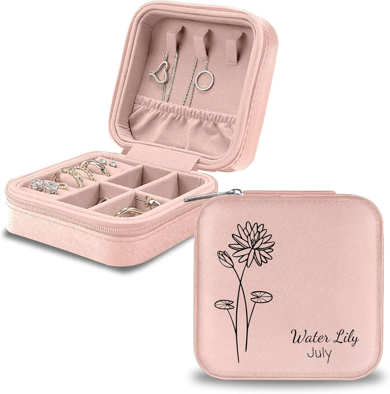 

Индивидуальная шкатулка для ювелирных изделий, индивидуальный дизайн, искусственная кожа, с именем подружки невесты, предложение, Рождественский, праздничный подарок, коробка для дня рождения, мама