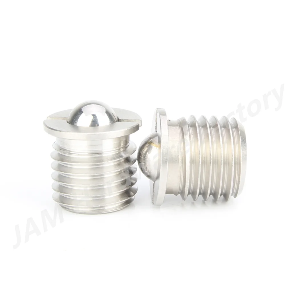MJ413 M5/6/8/10/12/16 1pcs Index Bolt For Locating Carbon/Stainless Steel Spring Indexing Plunger Thread Flanged Ball Plungers