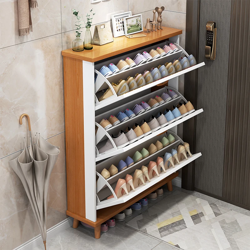 Nordic Ultra-Thin Tipping Shoe Cabinet Home Entrance Large Capacity Home  Entry Simple Modern Entrance Storage Storage Hall Cabinet - China Shoe  Cabinet, Ultra-Thin Tipping Shoe Cabinet