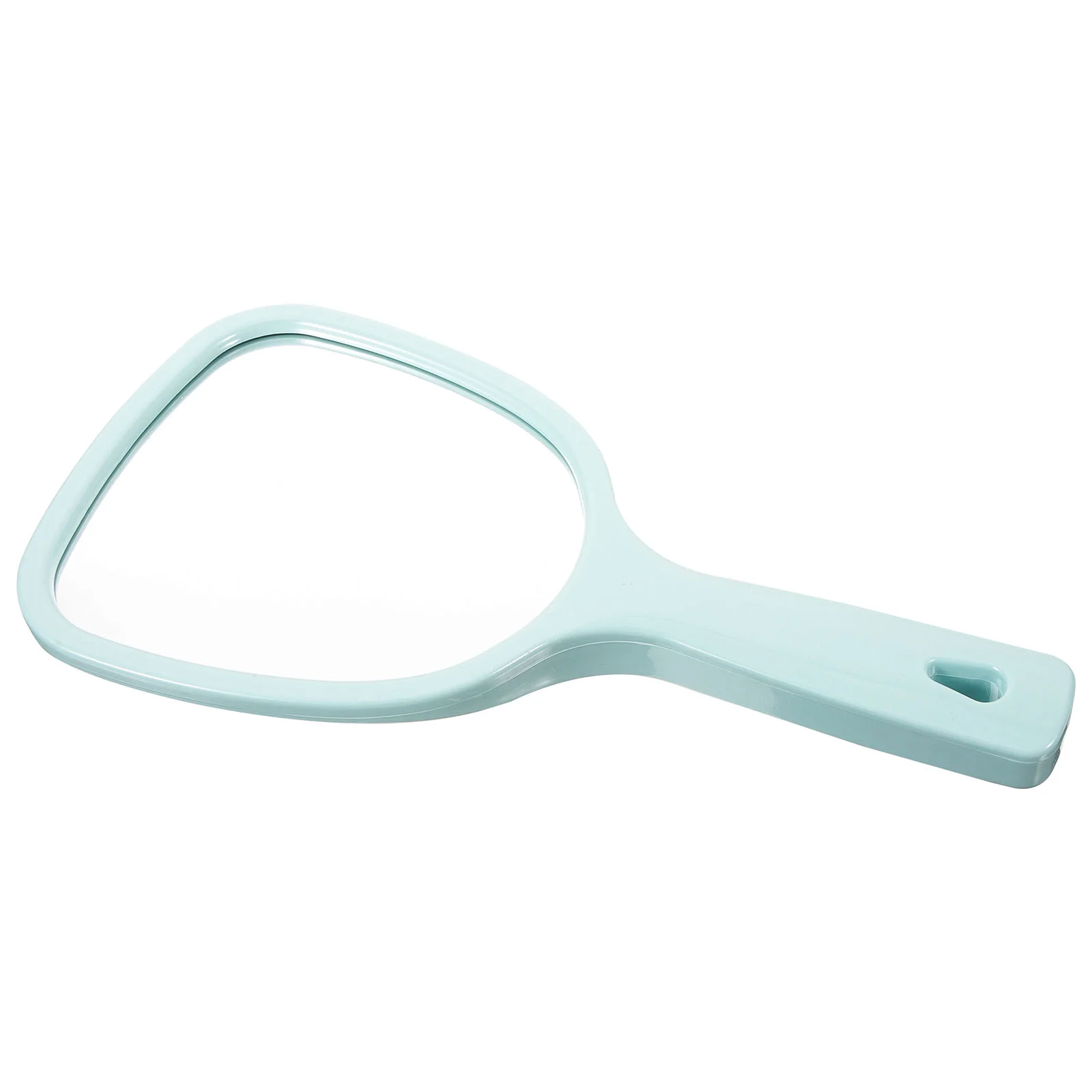 

1pc Double Side Handheld Mirror Mirror Back 2X and 3X Magnification Round Mirror (Blue)