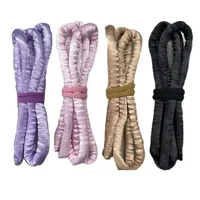 Tige à friser sans chaleur, bandeau, bigoudis doux, sans chaleur, boucles en soie paresseuses, bandeau de couchage, attaches, outils de coiffure 6