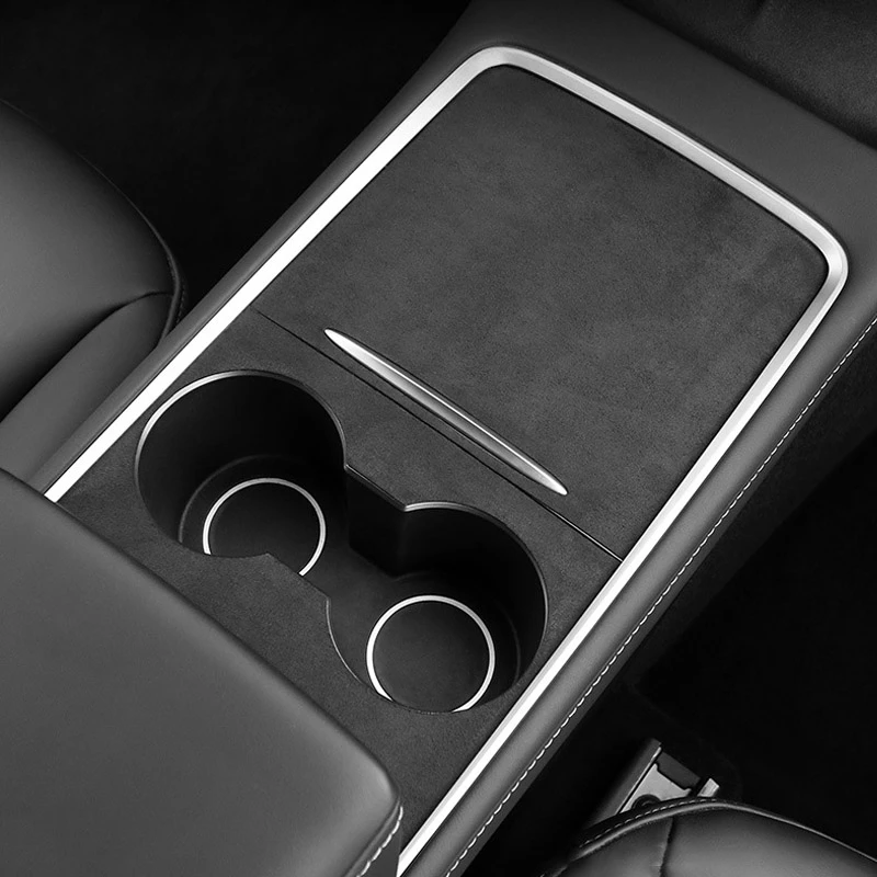 테슬라 모델 3 Y 2021-2026 모델 Y 주니퍼 3 하이랜드 센터 콘솔 보호 커버 스웨이드 소재 중앙 패널 스크래치 방지 스티커