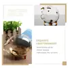 Golden Piggy Bank Clear Transparent Saving Pot for Bills Daily Savings Cute Children Gift Glass Money Pot Decorative 4