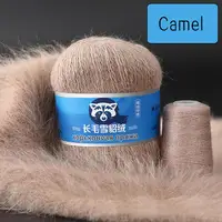 10pcs Long Plush Mink Cashmere Yarn Fine Quality Hand-Knitting Thread For Woman Cardigan Scarf Crocheting Hat Soft Woollen Yarn 1