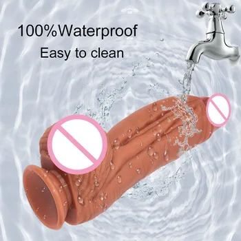 The New European And American Thick Dildo Liquid Silicone Simulation Of Female Stud Horse Phallus Female Masturbation Toy 4