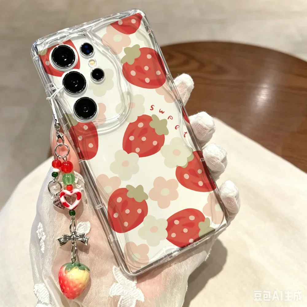 Strawberry Fruit Pendant Phone Case