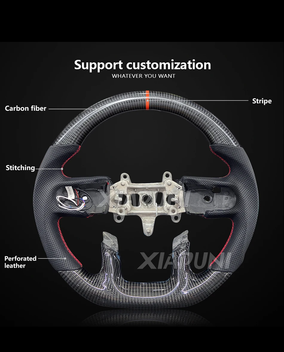 100% Carbon Fiber Steering Wheel For RAM 2018-2022 Customize Racing Wheel 26 - Racext 100% Carbon Fiber Steering Wheel For RAM 2018-2022 Customize Racing Wheel - - Racext 25