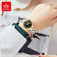 Fatelove 819 Steel Belt Dual Calendar WOMEN'S Quartz Watch 2