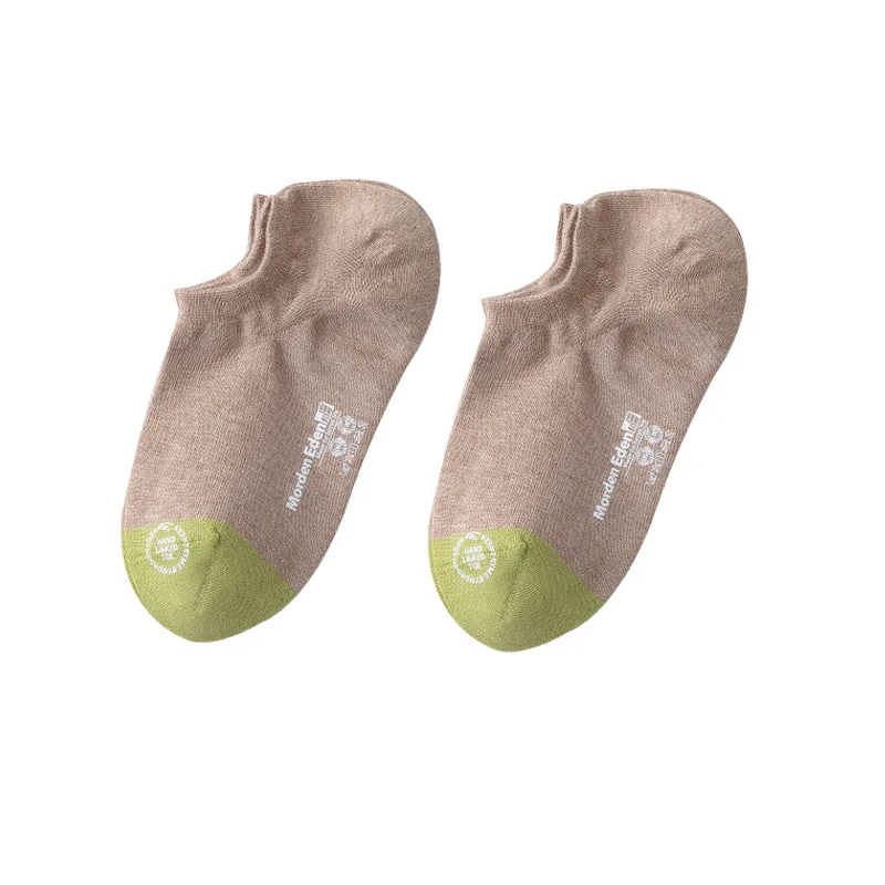

Personalized color matching casual cotton socks for sports comfort and breathability with men's boat socks that won't fall off