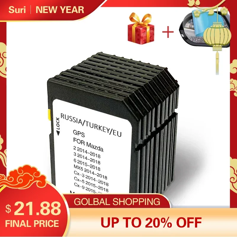 16Gb Full Eu Russia Turchia Ucraina Mappe Per Mazda 2/3/6/Cx3/Cx5/Cx9/Mx5 Veicolo Sat Nav Sd Card Navigazione Software Di Aggiornamento Gps