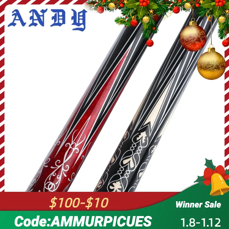 Andy Billiard Carom Cue 3 Cushion Cue 142Cm Professional 12Mm Tip Carom Taper Cue Handmade Maple Billiard Stick Cue Libre Cue