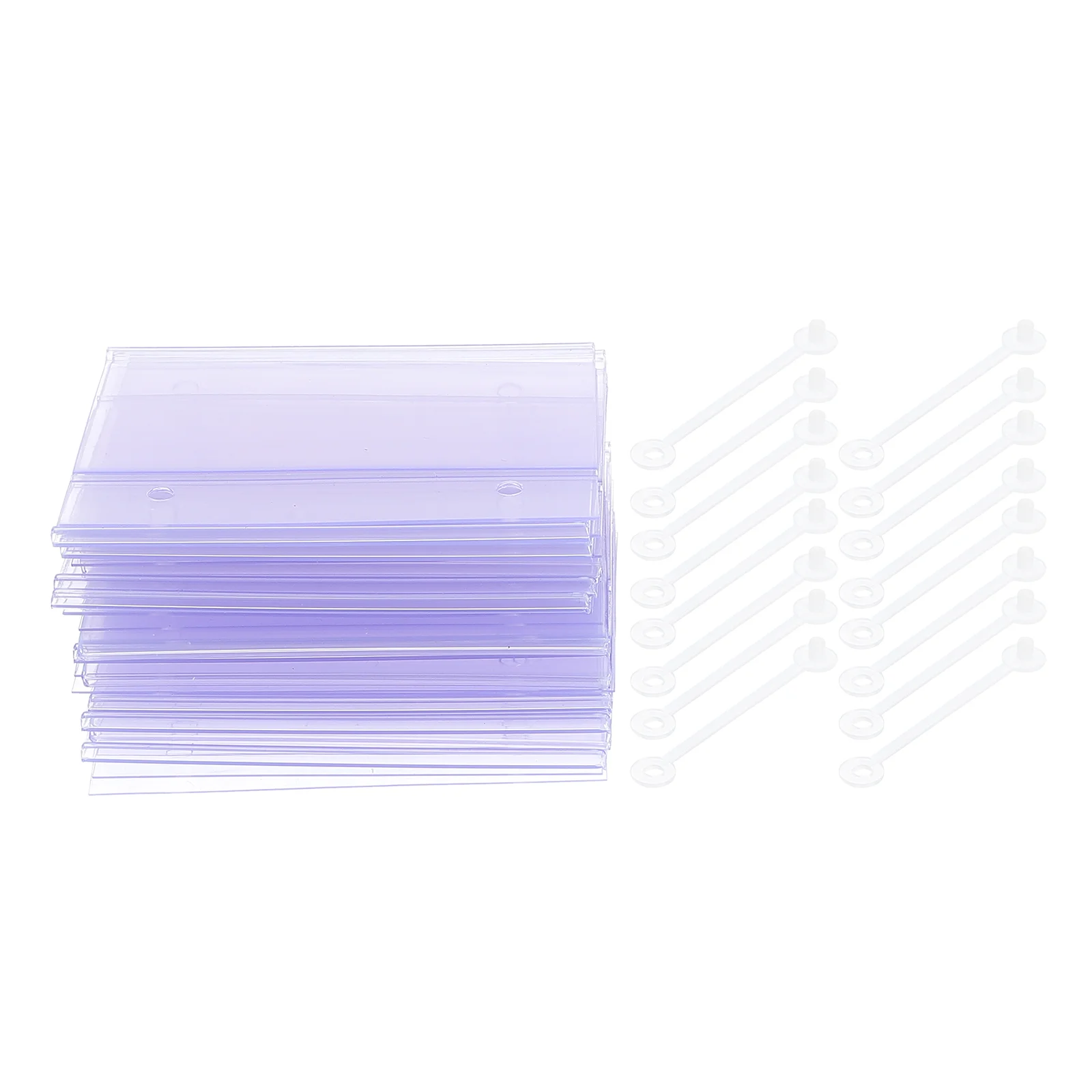 

25 Pcs Price Tag Emblems Supermarket Display Boards Buckle Snap Button Store Sign Pvc Tags Shopping Mall Supplies