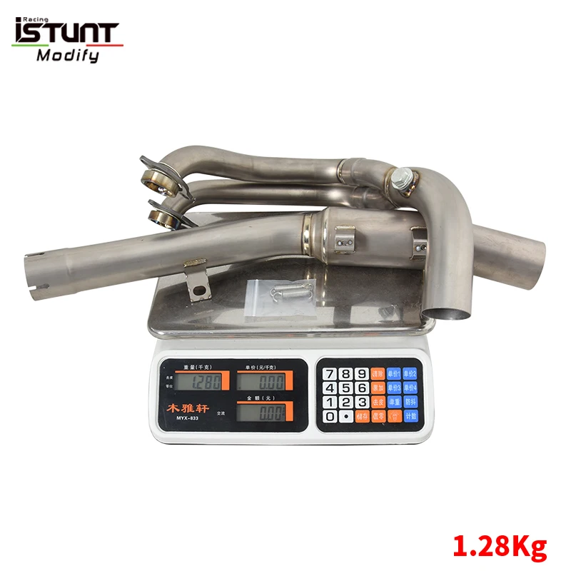 Slip For Kove 800X Adventure RALLY Pro Motorcycle Exhaust Full System Escape Moto Titanium alloy Front Link Pipe With Catalyst - Image 2