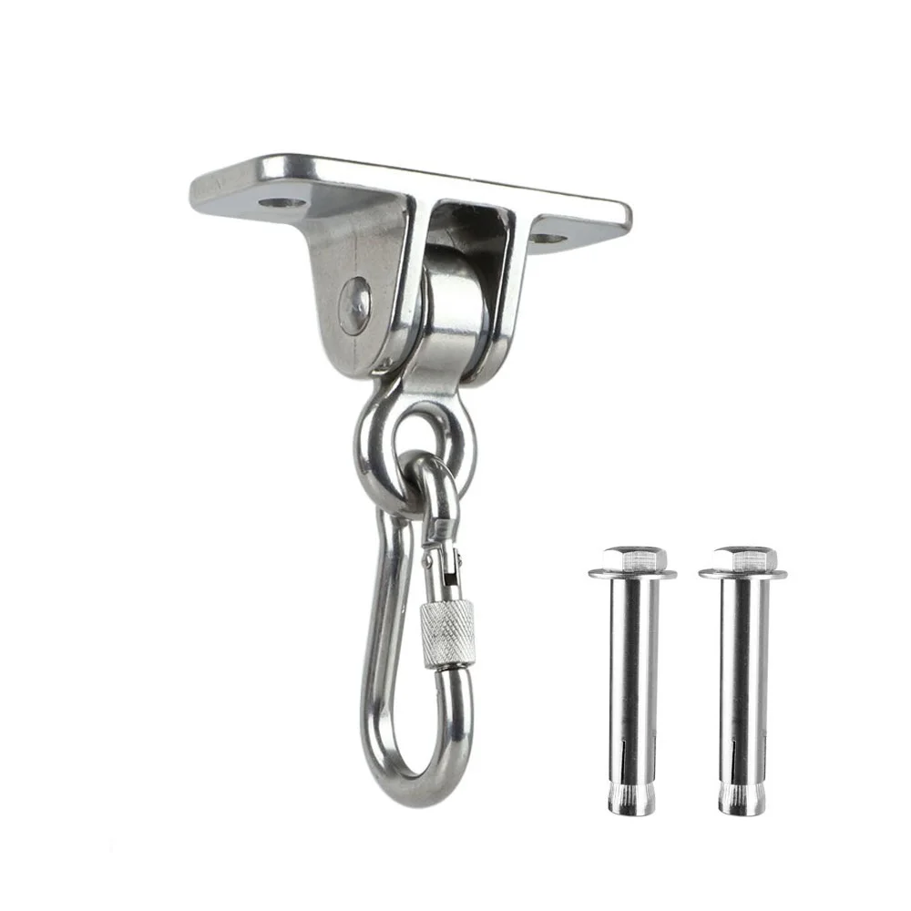1 Sets Heavy Duty Hammock Hanging Kit Ceiling Carabiner Hooks with Steel Wall Anchors hammock mount
