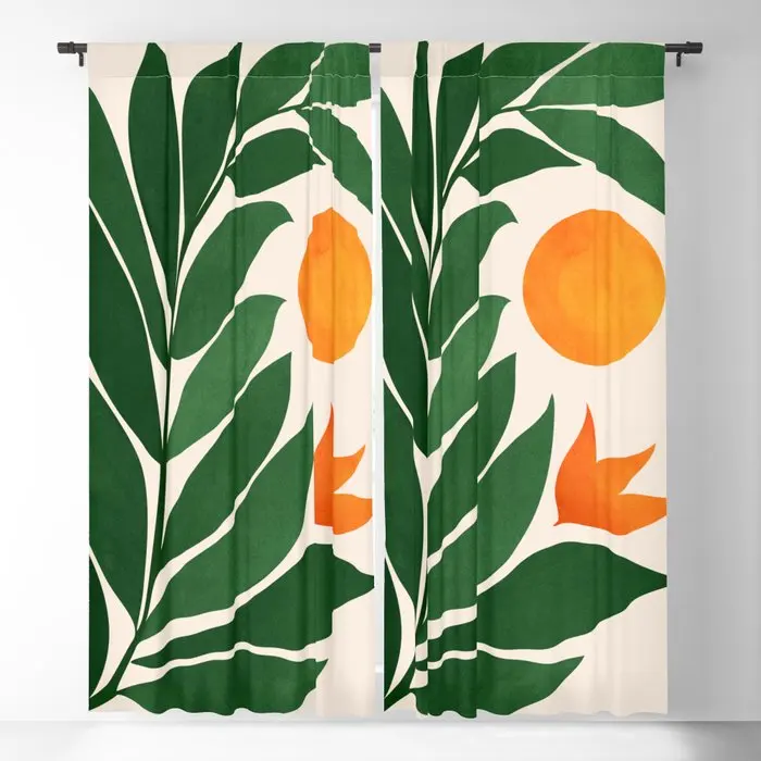 

Abstract Tropical Forest Sunset Blackout Curtains 3D Print Window Curtains for Bedroom Living Room Decor Window Treatments